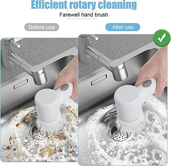 ✨ CleanPro 360° Electric Cleaning Brush – Multi-Purpose Spin Scrubber