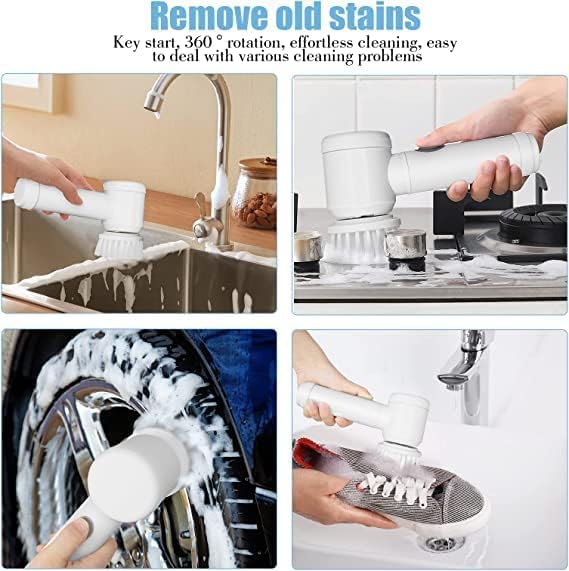 ✨ CleanPro 360° Electric Cleaning Brush – Multi-Purpose Spin Scrubber