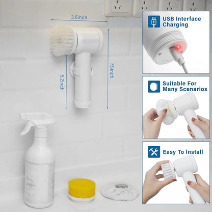✨ CleanPro 360° Electric Cleaning Brush – Multi-Purpose Spin Scrubber
