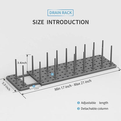 🍽️ Smart Drain Dish Drying Rack | Space-Saving Kitchen Organizer